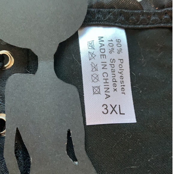 Victorian Ruffled Satin Ribbons Burlesque Steampunk Steel Boned Corset Women's - Picture 8 of 9